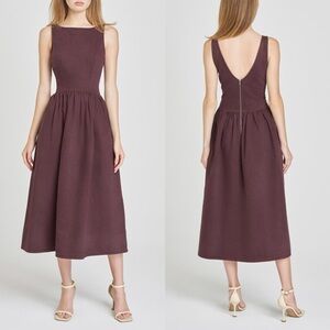 WAYF Amelia Denim Midi Dress Size Small NWT